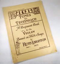 Schmidt&#39;s Education Series 202 Antique 1921 Beginner&#39;s Violin Folk-Songs Music - £15.75 GBP