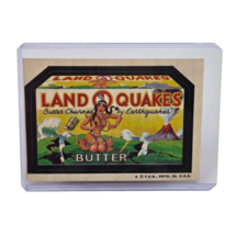 VINTAGE TOPPS 1970&#39;s WACKY PACKAGES STICKER LAND O QUAKES BUTTER EARTHQU... - $7.60