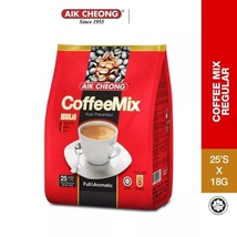 3 in 1 Aik Cheong Coffee Mix Regular 25 sachets x 18g - Free Shipping X 4 Packs - $59.80