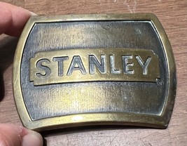 Vintage 1978 Stanley Tools Advertising Brass Belt Buckle Tools - £11.99 GBP