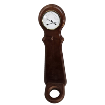 Wall Mounted Weather Station Therometer Hygrometer Dial Face  Pointer Wood Peg - $19.59