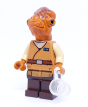 Lego Star Wars Admiral Ackbar Mon Calamari Resistance Minifigure 75140 - $34.16