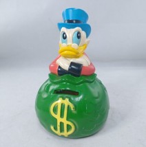 Disney Scrooge McDuck Rubber Coin Bank Piggy Bank Vintage See Photos - £15.24 GBP