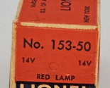 Vintage Lionel No. 153-50 Boxed Round Red Lamp, 14 Volt Bayonet Base PB17 - $14.99