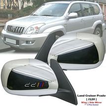 Chrome Left Right Exterior Side Mirror 3P For Land Cruiser Prado 120 2002-2009 - £306.60 GBP