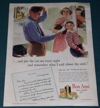 Bon Ami Good Housekeeping Magazine Ad Vintage 1941 - £11.94 GBP