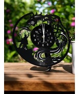 &quot;12-Inch Dragon Silhouette Clock - Wizard and Dragon Fantasy Art Design&quot; - $36.07 CAD