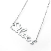 Gem&#39;s Ballet Name Necklace,925 Sterling Silver Custom Name Necklace, Cus... - £30.81 GBP