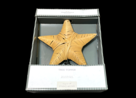 Threshold Tree Topper Studio McGee 8x2x7.25&quot; Woven Rattan Star Spring Base - £22.15 GBP