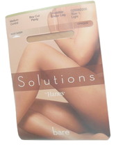 Hanes Solutions Bare Pantyhose Light Shade L Boy Cut Panty Sheer Leg - $7.95