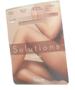 Hanes Solutions Bare Pantyhose Light Shade L Boy Cut Panty Sheer Leg - £6.35 GBP