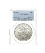 1878-CC $1 Dólar De Plata Morgan PCGS MS64 Sin Circular Buen Golpe! - $1,961.63 CAD