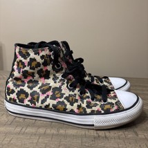 Converse CTAS High Top 8-Bit Black Brown Ivory Canvas Girls size 3 - $28.01