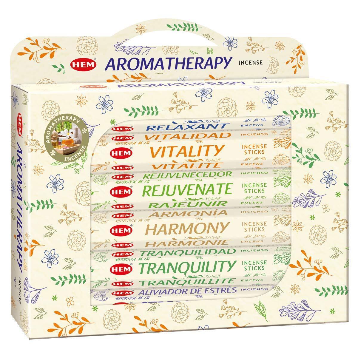 HEM Aromatherapy Combo Pack of 6 | Agarbathies for Pooja, Freshness & Meditation - $12.70