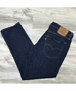 Levis 541 Jeans Mens 36x30 Premium BIG E Athletic Taper Blue Dark Wash D... - $38.38