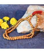 Pooja Tulsi Mala Wooden 108 Beads Hindu Puja Indian Japa Prayer Krishna ... - $24.69