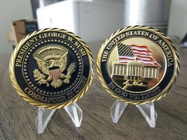 43rd President George W Bush Commander in Chief POTUS Challenge Coin - $390.06 MXN