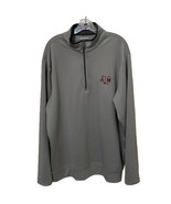 Antigua Gray Texas A&amp;M Pullover 1/2 Zip Athletic Top Jacket Mens Extra L... - £16.77 GBP