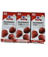 3 Pack McCormick Raspberry Extract With Other Natural Flavors 1oz - £14.94 GBP