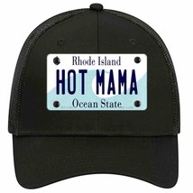 Hot Mama Rhode Island State Novelty Black Mesh License Plate Hat - £23.31 GBP