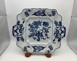 Blue Danube Japan Pierced Handle Cookie Plate with Rectangle Mark - $50.99
