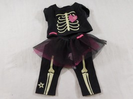 American Girl Doll TRULY ME Halloween Costume Glow Skeleton Outfit - £17.42 GBP