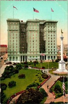 Vtg 1910 Postcard Hotel St. Francis and Dewey Monument San Francisco, California - £7.64 GBP