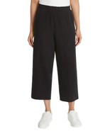 Jessica Simpson Womens Pants Black Cropped Wide Leg Gauze Pockets High-Rise - $36.99