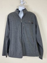 Mountain and Isles Men Size XL Dark Gray Full Zip Outdoor Softshell Jacket - £6.57 GBP