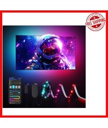 Modern RGBIC LED Strip for TV - 7.8ft, Easy Install, Music Sync, Voice C... - $57.83 CAD