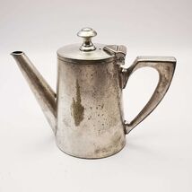 19th century Vintage Fine Vessel-Teapot,Handmade,Bronze Silverplating,Pr... - $48.00