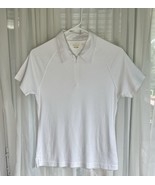 Greg Norman Play Dry Women’s Golf  White Lightweight 1/4 Zip Short Sleev... - $285.73 MXN