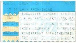 Vintage Tracy Lawrence Ticket Stub Juillet 21 1995 Petit Rock Arkansas - £32.75 GBP