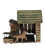 Copper Tin Animated Stage Coach Horses Roger Miller “King of the Road” M... - £25.54 GBP