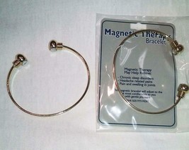 Gold Magnetic Bangle Bracelet Jewelry JL374 Natural Health Magnet Bracelets New - £3.75 GBP