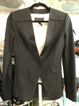 Bcbg Maxazria Black Button Front Style#JOVAD380-001 Blazer/Jacket Sz Xs - £112.97 GBP