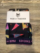 Pair of Thieves Men's Colorful Lines Super Fit Boxer Briefs - Black. Siz... - €6,74 EUR