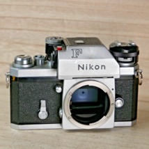 Nikon F 35mm SLR Film Camera Body Silver Japan Made *SHUTTER FIRES* UNTE... - $74.20