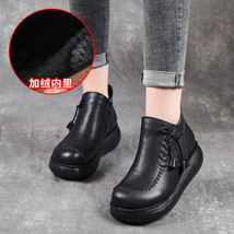  Women Shoes New Women Genuine Leather Casual Shoes Breathable Fashion Waterproo - £44.91 GBP