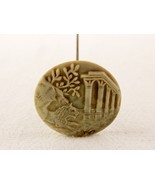 Ladies&#39; Hat Pin, 8&quot; Shank, Right Facing Lion, Greek Columns, Resin Head,... - $271.96 MXN
