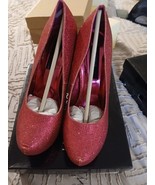 The Highest Heel Fuchsia Glitter Size 9 - $551.89 MXN