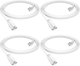 4FT T5 T8 LED Shop Light Fixture Connecting Cords, Double-Ended Connector Cable  - £17.99 GBP
