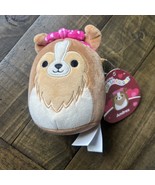 SQUISHMALLOWS ANDRES THE VALENTINES SHELTIE DOG 4.5”, 2024 Collectible - $223.14 MXN