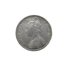 Puro de Plata Victoria Reina Una Rupia India 1862 Antiguo Moneda - $478.10