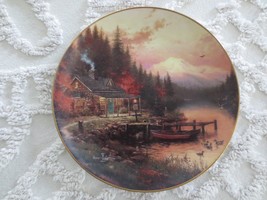 8&quot; Bradford Exchange END OF A PERFECT DAY Thomas Kinkade COLLECTOR PLATE - £6.25 GBP
