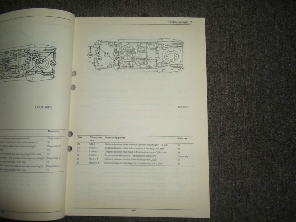 1994 95 96 971998 Saab 900 8:1 Body body Repairs Service Shop Manual FACTORY OEM Item image 9