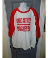 Ohio State Buckeyes 3/4 Sleeve Baseball T-shirt Size M Youth NEW - £14.35 GBP