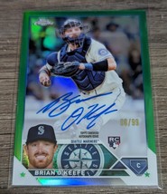 2023 Topps Chrome Rookie Autograph Refractor Green #RA-BO Brian O&#39;Keefe ID:59291 - £23.65 GBP