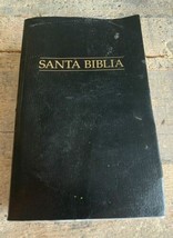 Santa Biblia Reina - Valera 2009 Black Faux Leatherette Spanish Text Lar... - $10.85