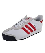  adidas Originals SAMOA White Red C77046 Mens Shoes Leather Sneakers Size 8 - £79.69 GBP